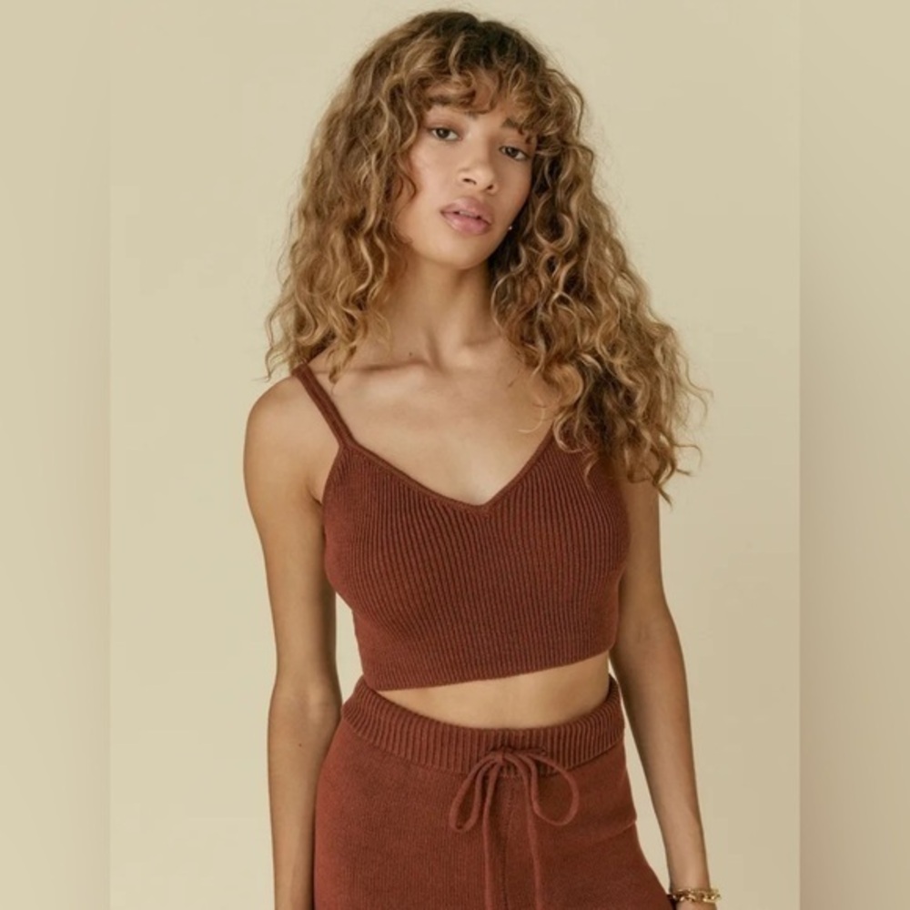 Reformation Lita Cotton Cropped Tank size XL